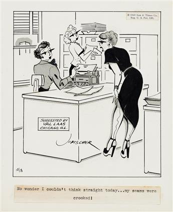 JO FISCHER (1900-1987) From 9 to 5. [CARTOONS / COMICS]